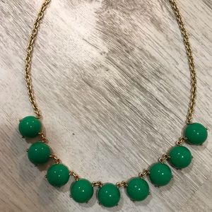 J.Crew Green Statement Necklace